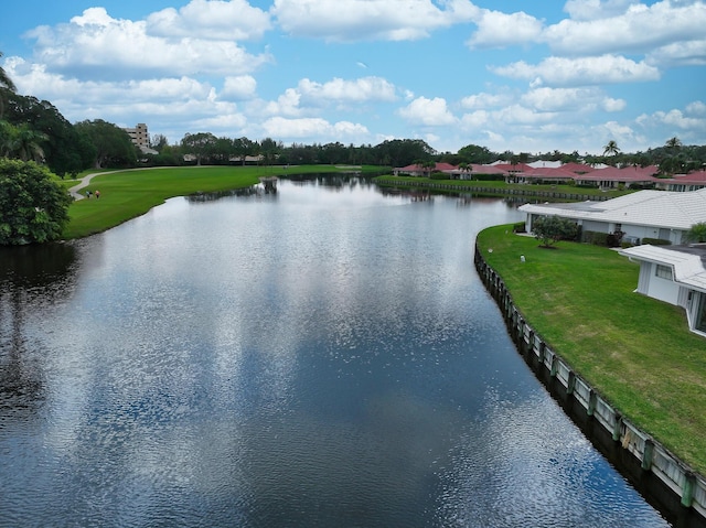 view of water feature