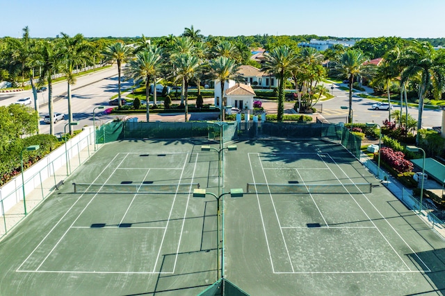 view of sport court