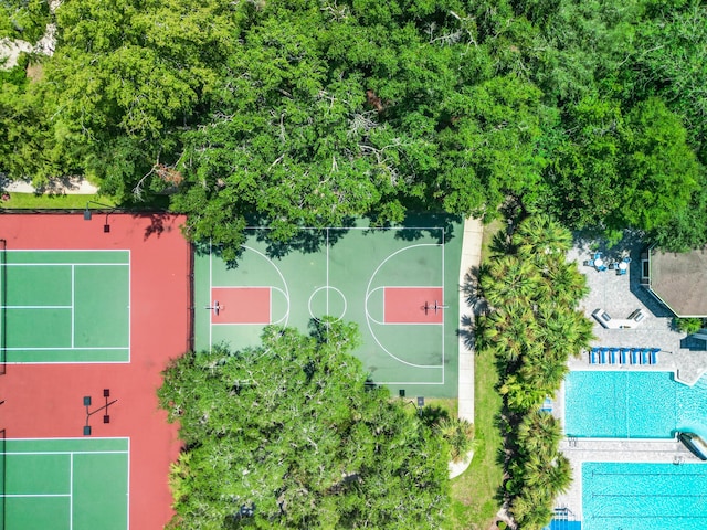 birds eye view of property