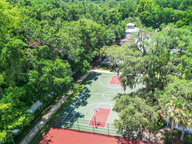 view of basketball court