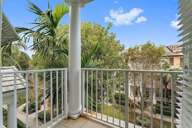 view of balcony