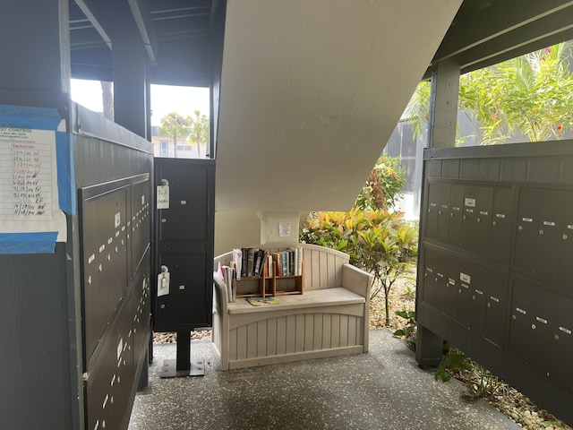 exterior space with mail boxes