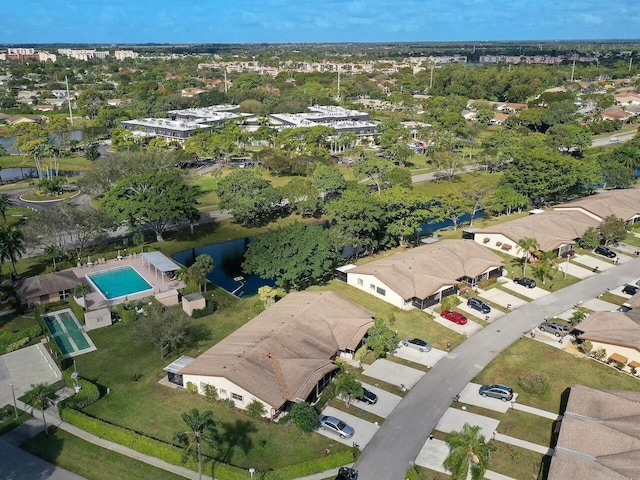 14640 Candy Way, Delray Beach, FL 33484 - aerial view of property and surrounding area featuring nearby suburban area and a pool