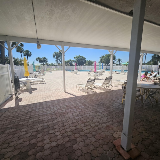 14640 Candy Way, Delray Beach, FL 33484 - view of patio with a community pool