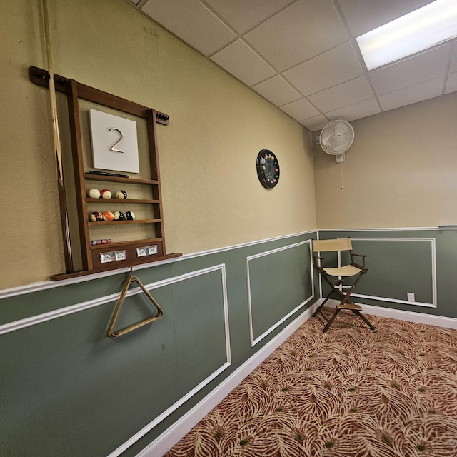 14640 Candy Way, Delray Beach, FL 33484 - detailed view of wainscoting and a drop ceiling