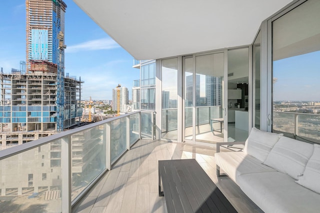 balcony with an outdoor living space