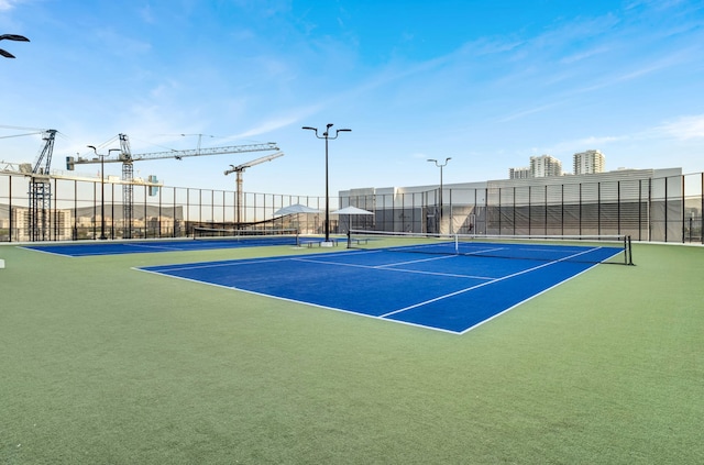 view of tennis court