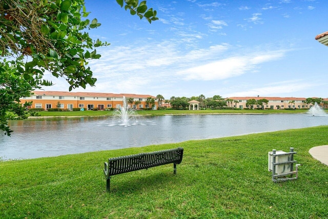 view of water feature