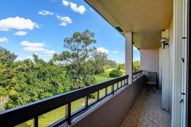 view of balcony