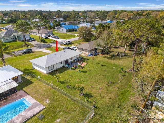 birds eye view of property