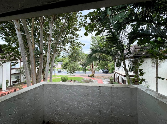 view of balcony