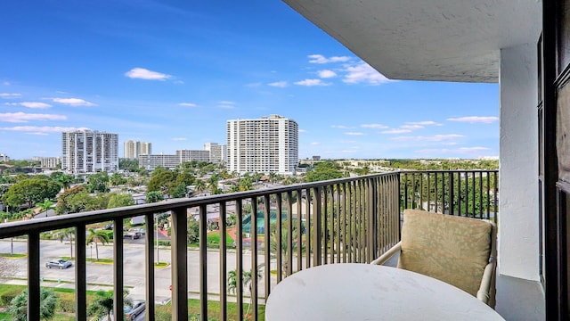 view of balcony