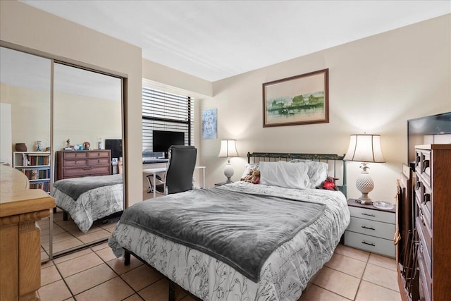 view of tiled bedroom