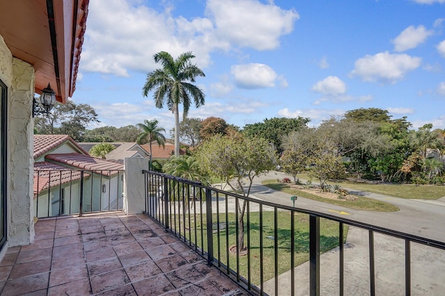 view of balcony