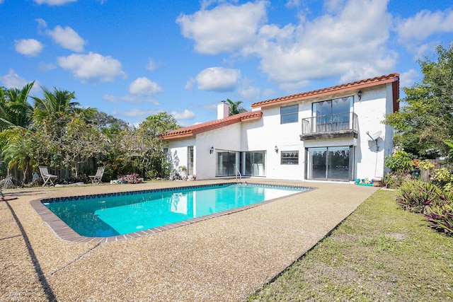 view of pool with a patio