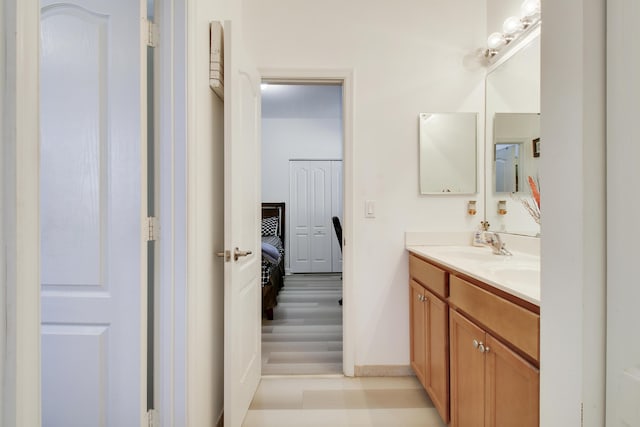 bathroom with vanity