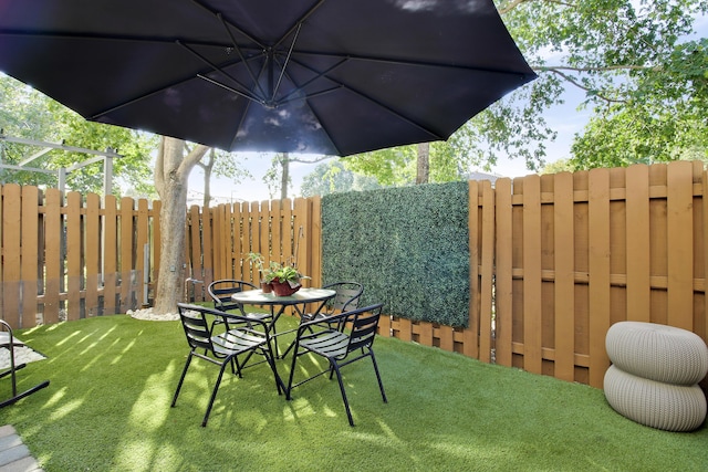 view of patio