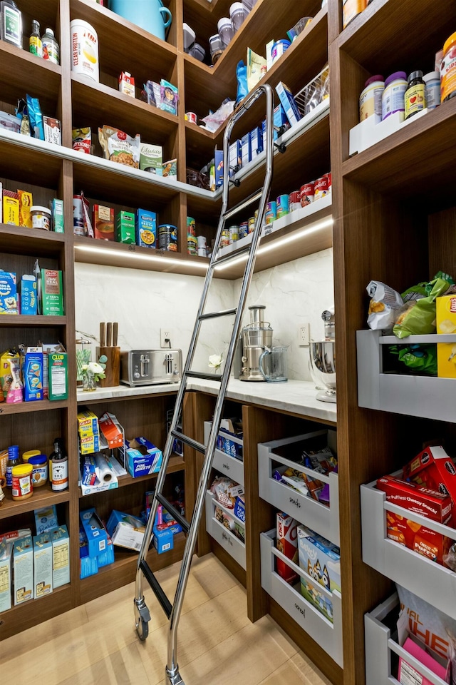 view of pantry