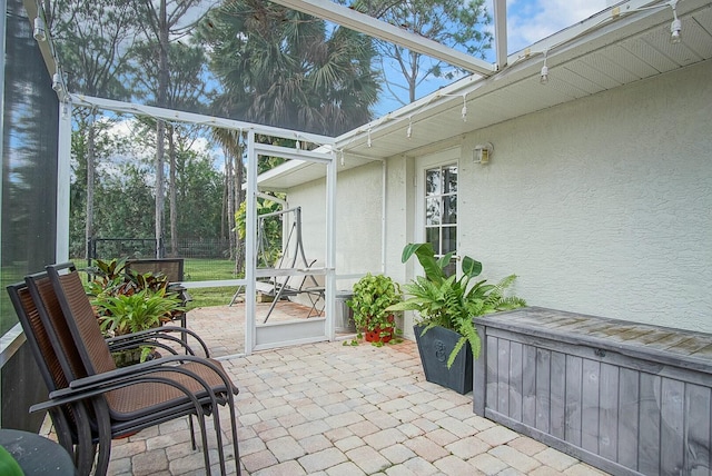 view of sunroom / solarium