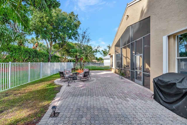 view of patio / terrace with grilling area