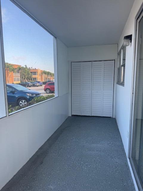 interior space with a closet