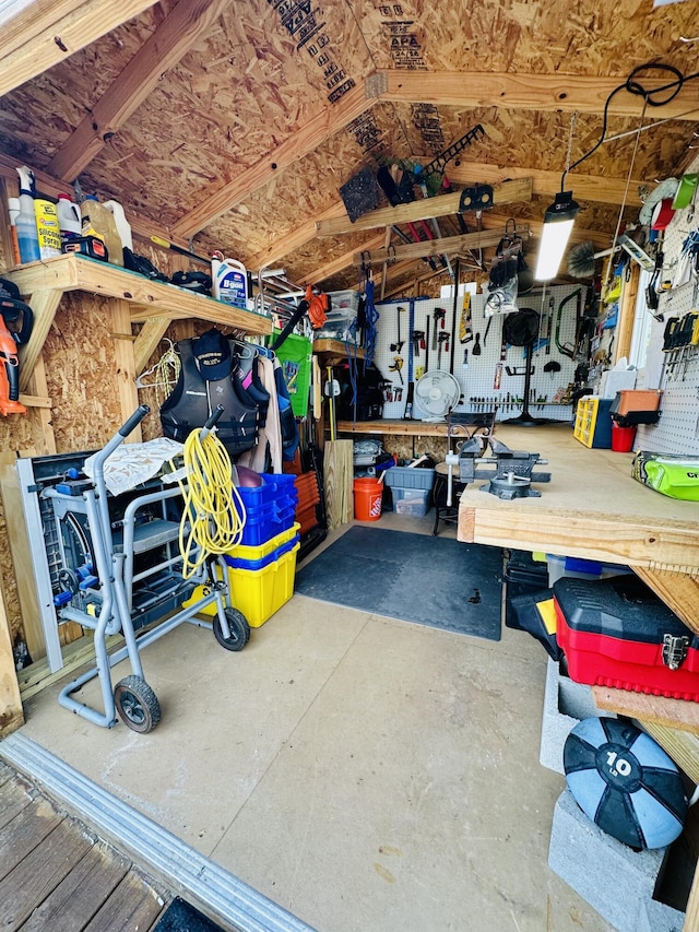 view of storage room