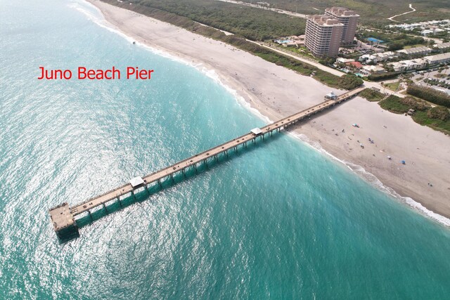 4161 S US Highway 1 Unit E3, Jupiter, FL 33477 - aerial view of waterfront with a beach