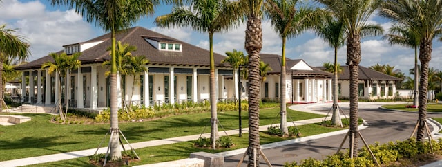view of community with a yard