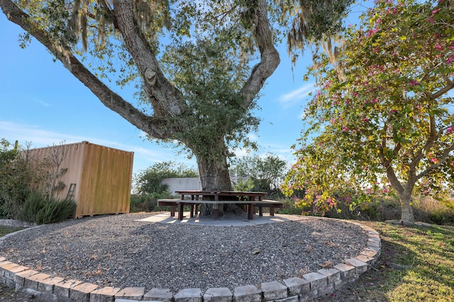 view of yard featuring a patio