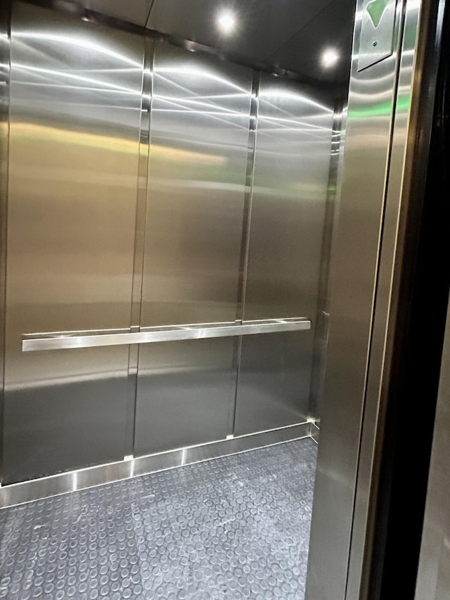 interior details featuring elevator
