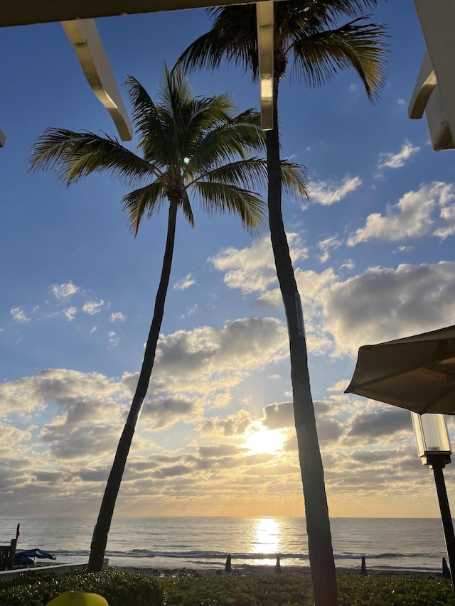 water view with a beach view