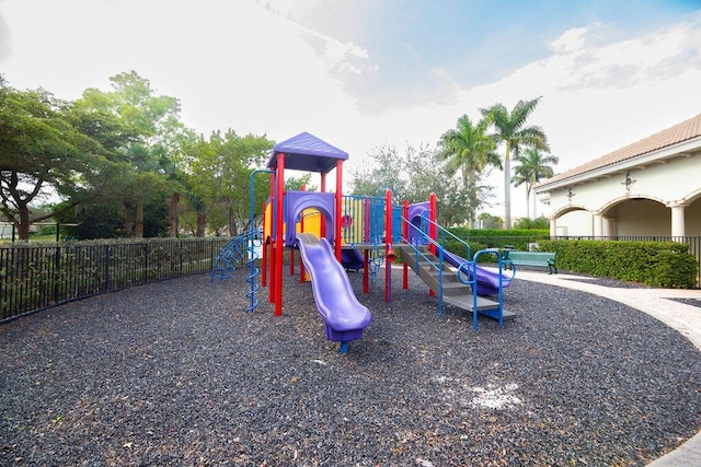 view of jungle gym