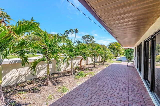 view of patio / terrace with a fenced backyard