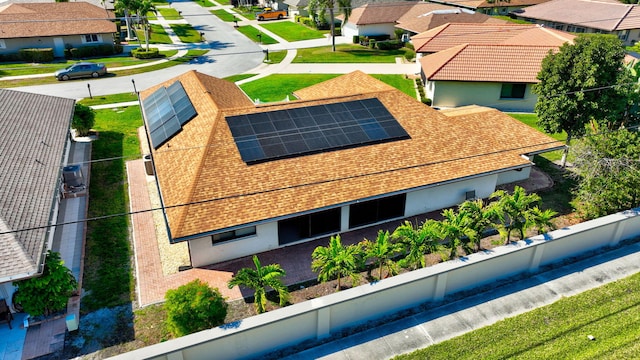 birds eye view of property featuring a residential view