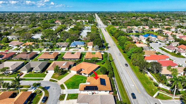 bird's eye view featuring a residential view