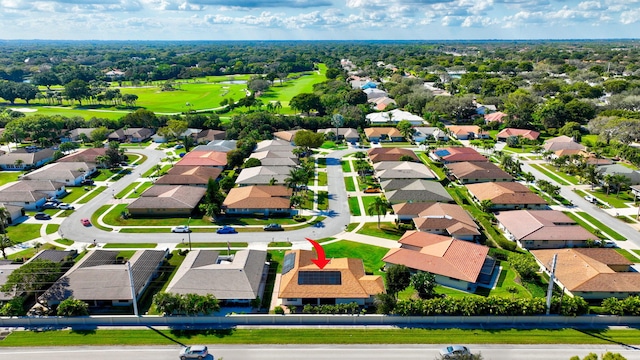 aerial view featuring a residential view