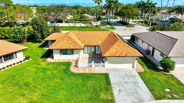 birds eye view of property featuring a residential view