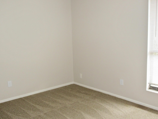 view of carpeted empty room