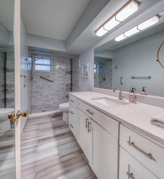 1 S Lakeside Dr Unit A2, Lake Worth Beach, FL 33460 - full bathroom with toilet, a stall shower, and vanity