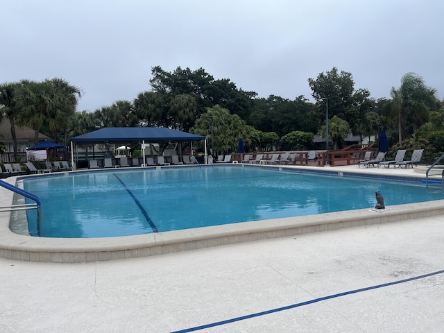 view of pool with a patio