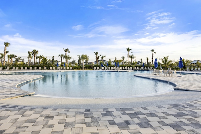 pool featuring a patio