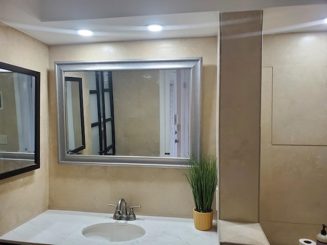 bathroom with vanity