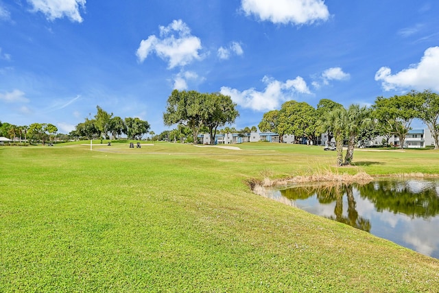 view of community featuring a yard