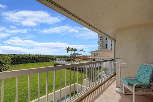 view of balcony