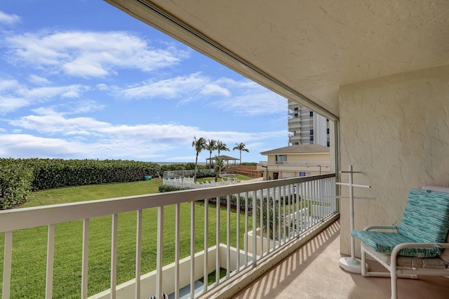 view of balcony