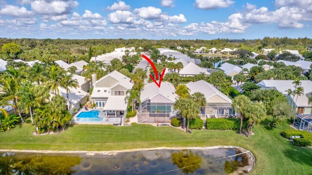 9158 Heathridge Dr, West Palm Beach, FL 33411 - drone / aerial view