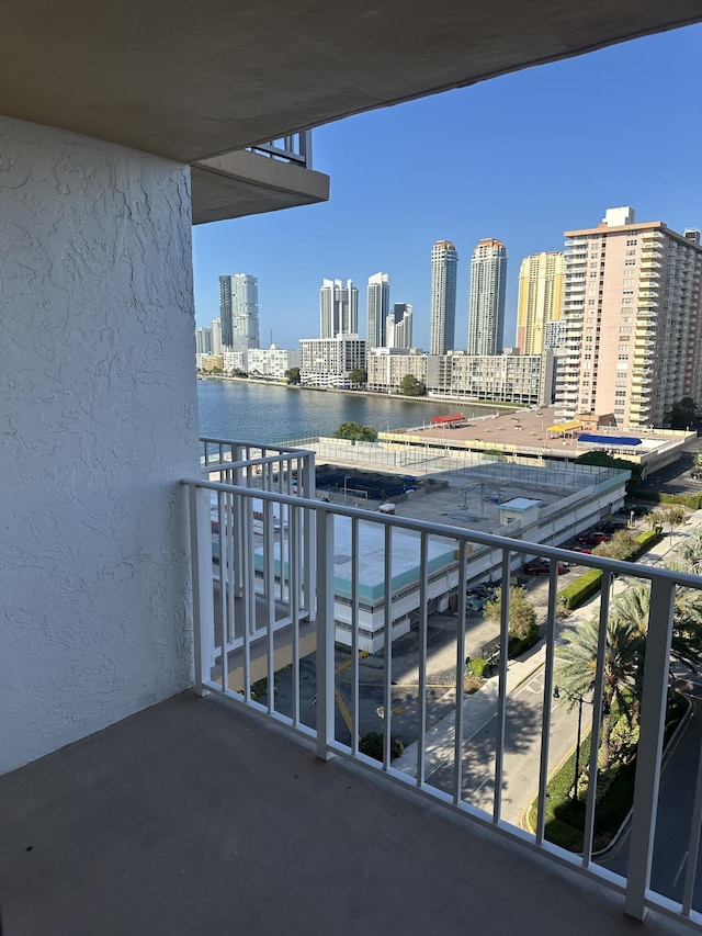 290 174th St Unit 1111, Sunny Isles Beach, FL 33160 - balcony with a skyline view and a water view