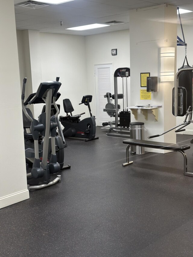 290 174th St Unit 1111, Sunny Isles Beach, FL 33160 - exercise room featuring baseboards
