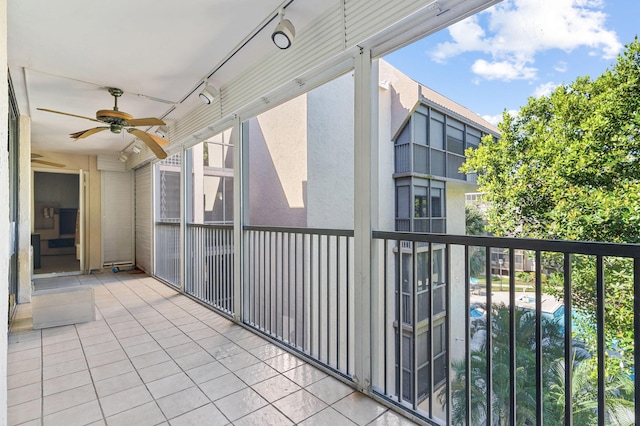 2802 N 46th Ave Unit B513, Hollywood, FL 33021 - balcony with a ceiling fan