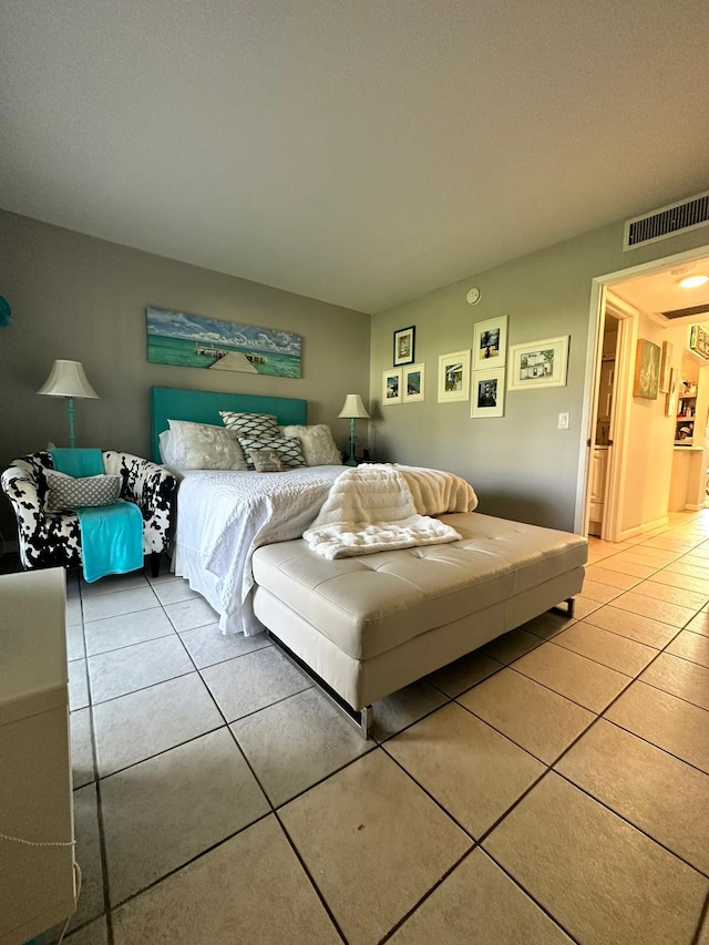 view of tiled bedroom